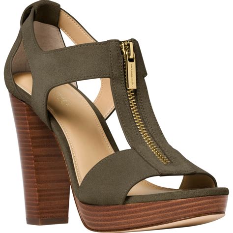 michael kors berkley sandals black suede